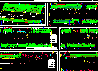 道路绿化带绿化平面图免费下载 - 园林绿化及施工 - 土木工程网